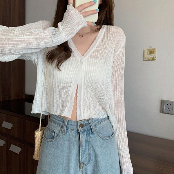 women's jackets summer long sleeve knitted cardigan thin sunscreen stylish coat brief tie female chamarras de mujer women woman clo, Black;brown
women's jackets summer long sleeve knitted cardigan thin sunscreen stylish coat brief tie female chamarras de mujer women woman clo, Black;brown