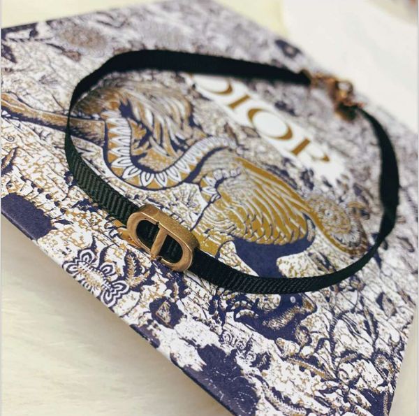 design jewelry dijia's 20-year-old new d-letter satin ribbon smooth face clavicle necklace net red neck chain female, Black
design jewelry dijia's 20-year-old new d-letter satin ribbon smooth face clavicle necklace net red neck chain female, Black