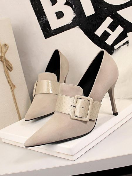 dress shoes women's ultra thin with deep mouth fashionable show suede serpentine belt buckle a word thi, Black
dress shoes women's ultra thin with deep mouth fashionable show suede serpentine belt buckle a word thi, Black