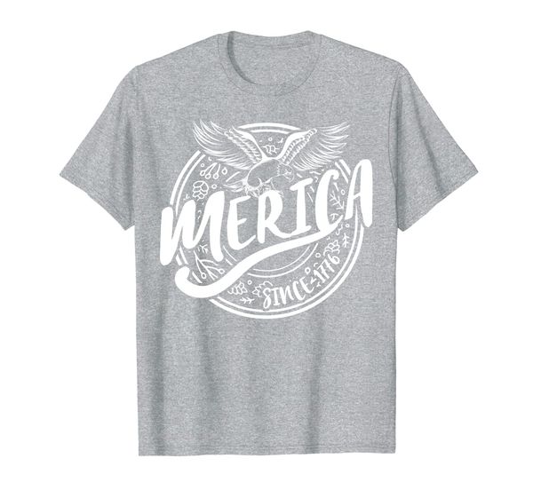 Patriotic USA Retro T-Shirt - 4th 'MERICA PRIDE 1776 Tee, Mainly pictures