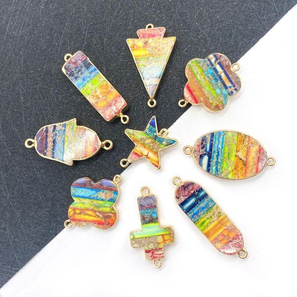 charms natural stone turquoise pendant necklace jewelry flower shaped round bead hemming craft diy accessories making, Bronze;silver
charms natural stone turquoise pendant necklace jewelry flower shaped round bead hemming craft diy accessories making, Bronze;silver
