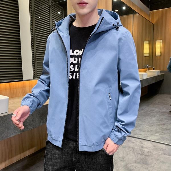 men's jackets hooded coat autumn 2021 korean fashion leisure slim fit versatile jacket spring outerwear & coats pockets, Black;brown
men's jackets hooded coat autumn 2021 korean fashion leisure slim fit versatile jacket spring outerwear & coats pockets, Black;brown