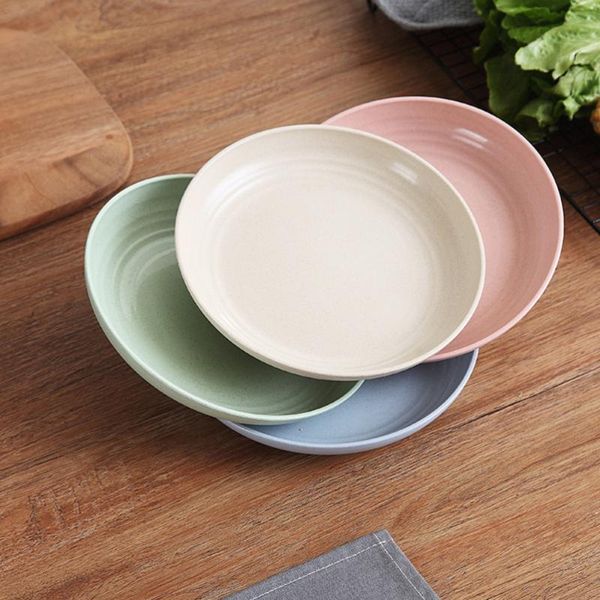 dishes & plates 4pcs round wheat straw platters shatter-resistant dinner plate platter for home restaurant (mixed colors)
dishes & plates 4pcs round wheat straw platters shatter-resistant dinner plate platter for home restaurant (mixed colors)