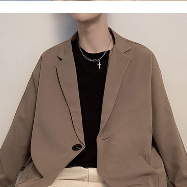 men's suits & blazers 2021 autumn winter handsome classic japanese style for male comfortacle single breasted long casual, White;black
men's suits & blazers 2021 autumn winter handsome classic japanese style for male comfortacle single breasted long casual, White;black