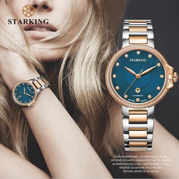 wristwatches starking luxury jewelry women watches sapphire waterproof 5atm japan miyota movt automatic mechanical al0267, Slivery;brown
wristwatches starking luxury jewelry women watches sapphire waterproof 5atm japan miyota movt automatic mechanical al0267, Slivery;brown