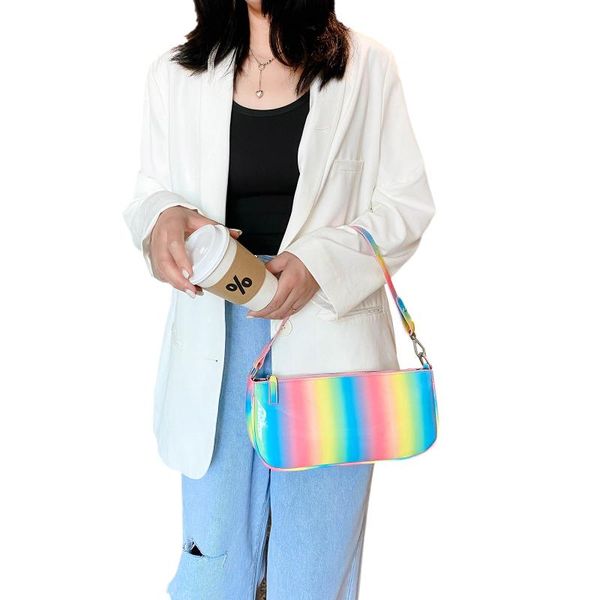 storage bags classic shoulder purserainbow handbag clutch with zipper closure leather tote bag british style rainbow mini
storage bags classic shoulder purserainbow handbag clutch with zipper closure leather tote bag british style rainbow mini