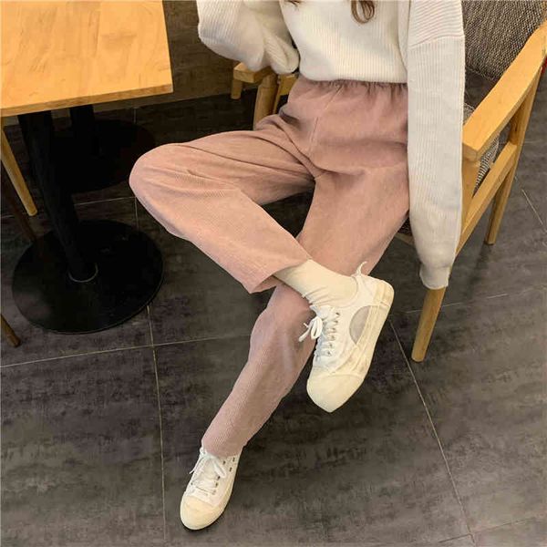 pants straight corduroy casual pants autumn winter korean style chic loose high waist full length baggy trousers plus size c1xh q2ff, Black;white
pants straight corduroy casual pants autumn winter korean style chic loose high waist full length baggy trousers plus size c1xh q2ff, Black;white