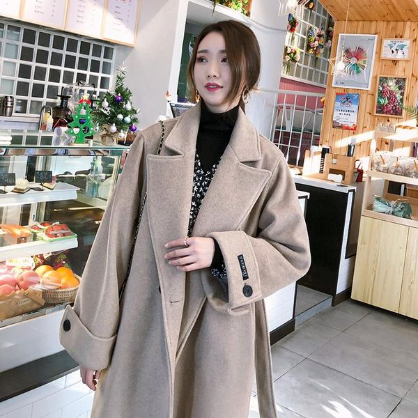 women's wool & blends 2021 listing coat women autumn winter thick cotton parkas woolen overcoat large size jacket long outwear woman co, Black
women's wool & blends 2021 listing coat women autumn winter thick cotton parkas woolen overcoat large size jacket long outwear woman co, Black