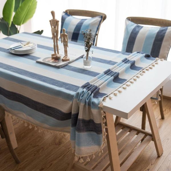 table cloth mediterranean style linen cotton tassel tablecloth blue stripes tea rectangle wedding cover home textile
table cloth mediterranean style linen cotton tassel tablecloth blue stripes tea rectangle wedding cover home textile
