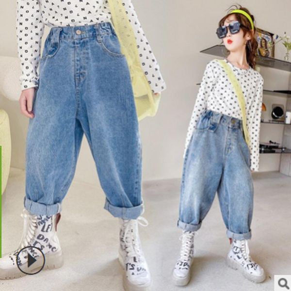 girls loose jeans 2021 autumn and spring kids leisure trousers children's active pants denim blue color size6-14 ly062
girls loose jeans 2021 autumn and spring kids leisure trousers children's active pants denim blue color size6-14 ly062