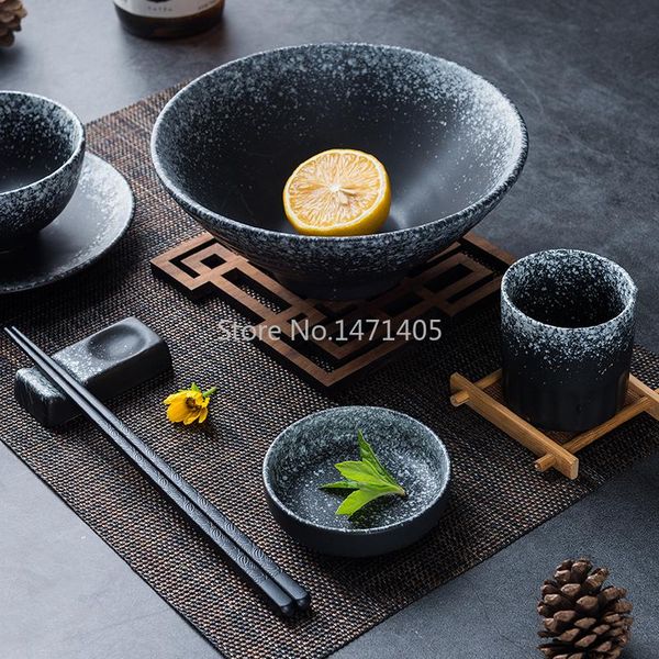 tableware one-person household japanese-style ceramic bowls and chopsticks plates creative retro dishes set
tableware one-person household japanese-style ceramic bowls and chopsticks plates creative retro dishes set
