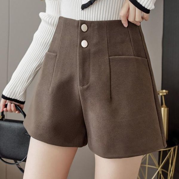 women's shorts women 2021 autumn winter fashion woolen female casual a-line high waist short pants ladies loose wide leg e143, White;black
women's shorts women 2021 autumn winter fashion woolen female casual a-line high waist short pants ladies loose wide leg e143, White;black
