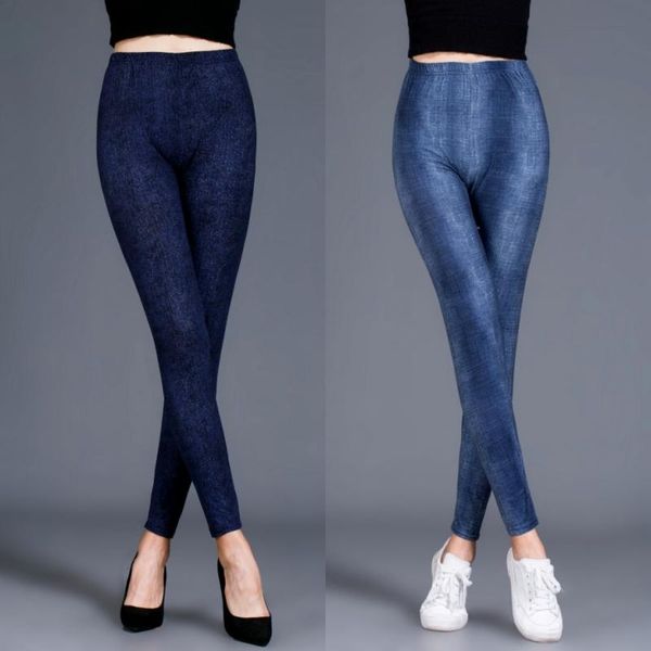 lady sporting thin high waist fitness legging women summer elastic faux denim jean female push up women's leggings, Black
lady sporting thin high waist fitness legging women summer elastic faux denim jean female push up women's leggings, Black
