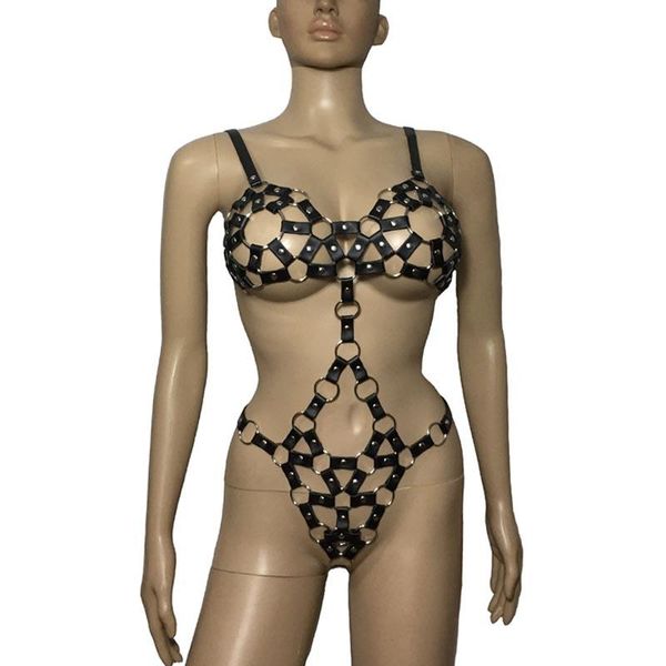 bras sets women pu leather metal ring cupless leotard body harness one piece bikini lingerie set fetish restraint costume, Red;black
bras sets women pu leather metal ring cupless leotard body harness one piece bikini lingerie set fetish restraint costume, Red;black