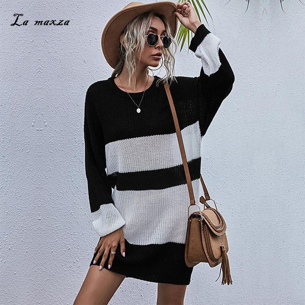 casual dresses winter 2021 women sweater dress fashion striped o-neck long sleeves knitted mini, Black;gray
casual dresses winter 2021 women sweater dress fashion striped o-neck long sleeves knitted mini, Black;gray