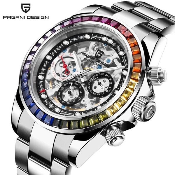 wristwatches pagani design luxury men's watch brand automatic mechanical sports stainless steel waterproof wristwatch pd-1653, Slivery;brown
wristwatches pagani design luxury men's watch brand automatic mechanical sports stainless steel waterproof wristwatch pd-1653, Slivery;brown