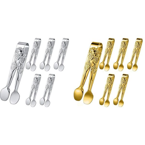 pieces rose handle sugar tong stainless steel mini square tongs non-slip candy serving bag clips
pieces rose handle sugar tong stainless steel mini square tongs non-slip candy serving bag clips