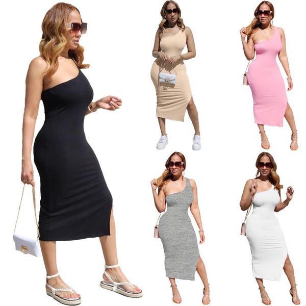 casual dresses nightclub style women's clothing solid color one shoulder strap slit open back strapless long dress fashion temperament, Black;gray
casual dresses nightclub style women's clothing solid color one shoulder strap slit open back strapless long dress fashion temperament, Black;gray