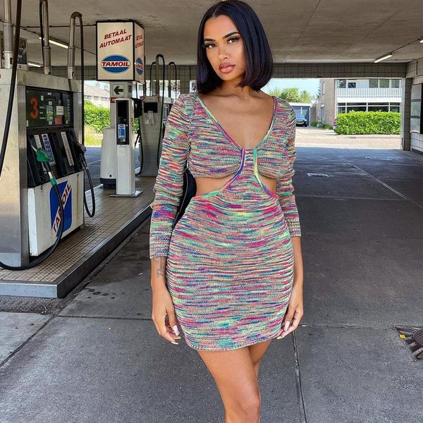 casual dresses fashion long sleeve wasit cut out warp hip club party bodycon autumn multicolor print v-neck mini dress street, Black;gray
casual dresses fashion long sleeve wasit cut out warp hip club party bodycon autumn multicolor print v-neck mini dress street, Black;gray
