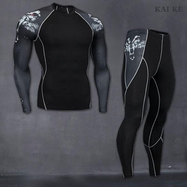 men's tracksuits mma rashgard long sleeve fitness set tights compression elasticity quick dry breath t-shirt tactical suit s-4xl, Gray
men's tracksuits mma rashgard long sleeve fitness set tights compression elasticity quick dry breath t-shirt tactical suit s-4xl, Gray