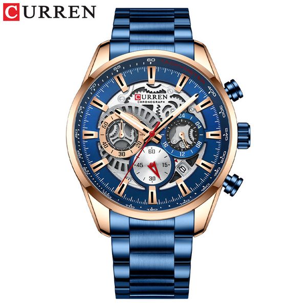 curren 8391 mens luxury casual quartz wristwatches with luminous hands sport chronograph clock stainless steel wrist watches for male, Slivery;brown
curren 8391 mens luxury casual quartz wristwatches with luminous hands sport chronograph clock stainless steel wrist watches for male, Slivery;brown