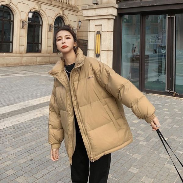 down women's short 2021 new bread korean loose 90 white duck down small couple jacket fashion, Black
down women's short 2021 new bread korean loose 90 white duck down small couple jacket fashion, Black