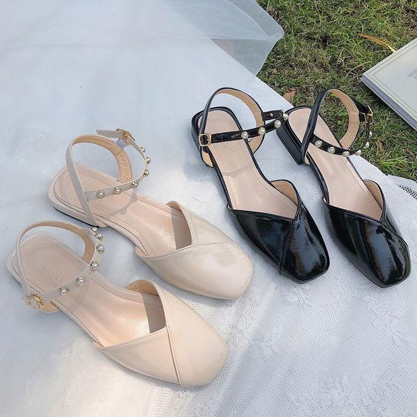 sandals 2021 fashion pu baotou square heel female buckle strap single shoes korean version wild fairy flat large size, Black
sandals 2021 fashion pu baotou square heel female buckle strap single shoes korean version wild fairy flat large size, Black