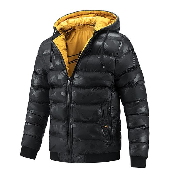 winter casual korean double face hooded men's camouflage cotton padded et zichao, Black
winter casual korean double face hooded men's camouflage cotton padded et zichao, Black
