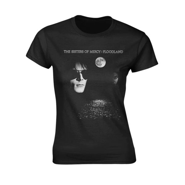 ladies the sisters of mercy floodland official women women t-shirt, White;black
ladies the sisters of mercy floodland official women women t-shirt, White;black