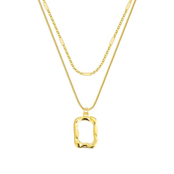 double necklace female niche design tidal web celebrity collarbone new chain accessories, Silver
double necklace female niche design tidal web celebrity collarbone new chain accessories, Silver