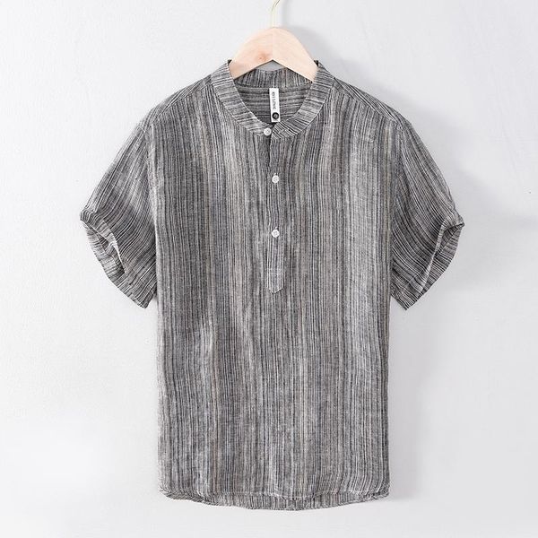 summer brand suehaiwe's italy style striped shirt men linen short-sleeved stand collar shirts for camisa chemise men's casual, White;black
summer brand suehaiwe's italy style striped shirt men linen short-sleeved stand collar shirts for camisa chemise men's casual, White;black
