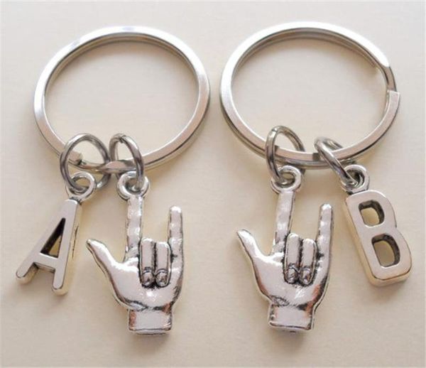 keychains i love you hand sign keychain with initial, language charms, couples keychains, friend gift, anniversary gift, Silver
keychains i love you hand sign keychain with initial, language charms, couples keychains, friend gift, anniversary gift, Silver