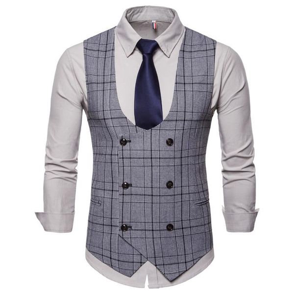 men's vests men suit u neck stripe wool nylon blended double-breasted solid slim fit for casual daily simple waistcoats clothing, Black;white
men's vests men suit u neck stripe wool nylon blended double-breasted solid slim fit for casual daily simple waistcoats clothing, Black;white