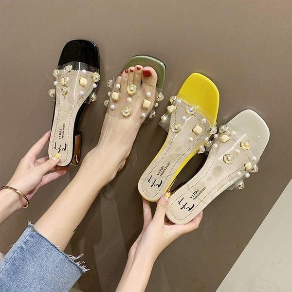 slippers transparent women shoes woman 2021 summer crystal pearl ladies mules square low heels slides plus size, Black
slippers transparent women shoes woman 2021 summer crystal pearl ladies mules square low heels slides plus size, Black