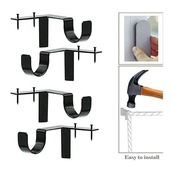 hooks & rails 2/4pcs curtain bracket hook heavy duty stainless steel wall mount general support holder
hooks & rails 2/4pcs curtain bracket hook heavy duty stainless steel wall mount general support holder