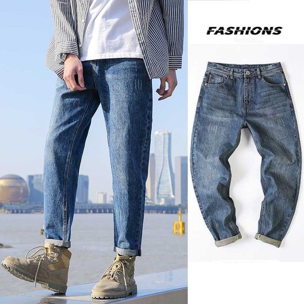men's jeans 2021 autumn loose style elasticity men classic fashion denim male spring casual trousers, Blue
men's jeans 2021 autumn loose style elasticity men classic fashion denim male spring casual trousers, Blue