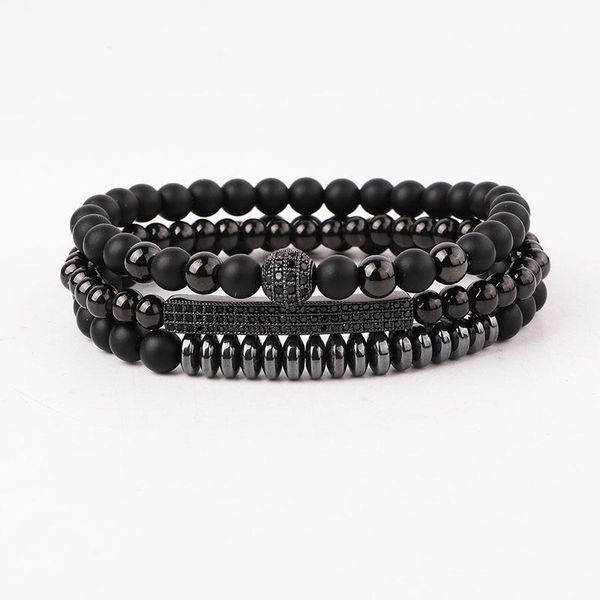 beaded, strands fashion natural stone matte onyx cz pave ball charm beads elastic bracelet set for men, Black
beaded, strands fashion natural stone matte onyx cz pave ball charm beads elastic bracelet set for men, Black