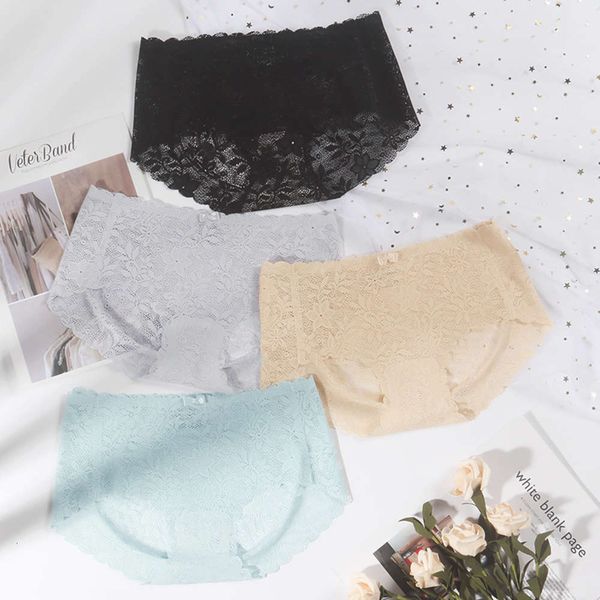 traceless lace underwear women's low waist translucent cotton crotch girls' briefs, Black;pink
traceless lace underwear women's low waist translucent cotton crotch girls' briefs, Black;pink