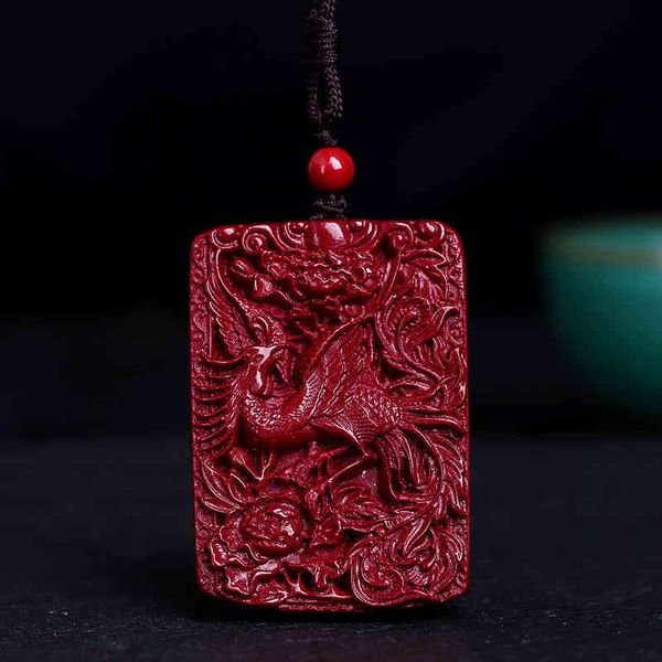 chinese style products natural cinnabar dragon and phoenix pendant a pair of lovers' wushi jade wind
chinese style products natural cinnabar dragon and phoenix pendant a pair of lovers' wushi jade wind
