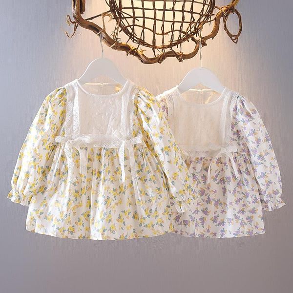 girl's dresses autumn baby girls long sleeve o neck lace bow patchwork floral print princess party children kids pleated dress vestidos, Red;yellow
girl's dresses autumn baby girls long sleeve o neck lace bow patchwork floral print princess party children kids pleated dress vestidos, Red;yellow