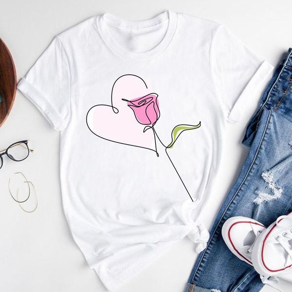 women's t-shirt women graphic cartoon floral flower love cute ladies short sleeve summer fashion print female clothes tees tshirt, White
women's t-shirt women graphic cartoon floral flower love cute ladies short sleeve summer fashion print female clothes tees tshirt, White