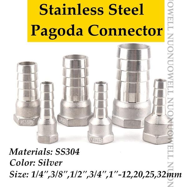 watering equipments 1pc ss304 pagoda connectors stainless steel female thread direct joints aquarium fish tank hose adapter garden fitting
watering equipments 1pc ss304 pagoda connectors stainless steel female thread direct joints aquarium fish tank hose adapter garden fitting