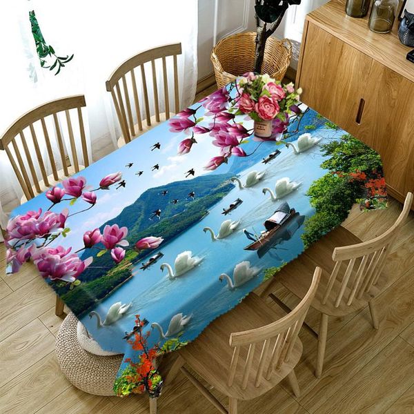 table cloth spring kapok pink flowers 3d white swan swallow cover dining room natural scenery river home decoration fabric
table cloth spring kapok pink flowers 3d white swan swallow cover dining room natural scenery river home decoration fabric
