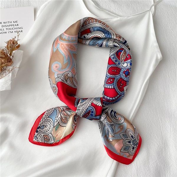 scarves elegant paisley print silk hair bands square scarf women luxury hijab neck tie wrist neckerchief shawl wrap bandana foulard 2021, Blue;gray
scarves elegant paisley print silk hair bands square scarf women luxury hijab neck tie wrist neckerchief shawl wrap bandana foulard 2021, Blue;gray