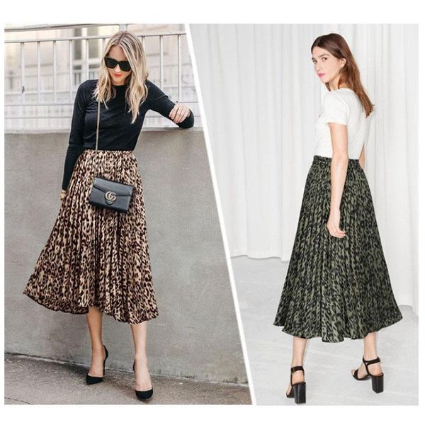 skirts european and american skirt chiffon loose thin leopard print big swing pleated fashion seaside vacation, Black
skirts european and american skirt chiffon loose thin leopard print big swing pleated fashion seaside vacation, Black