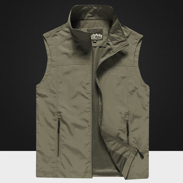 fashion vest men's spring and autumn business waistcoat quick dry stand collar sports casual, Black;white
fashion vest men's spring and autumn business waistcoat quick dry stand collar sports casual, Black;white