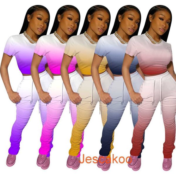 women tracksuits two pieces set gradient color contrast short sleeve long pants fashion ladies outfits new 2022, Gray
women tracksuits two pieces set gradient color contrast short sleeve long pants fashion ladies outfits new 2022, Gray