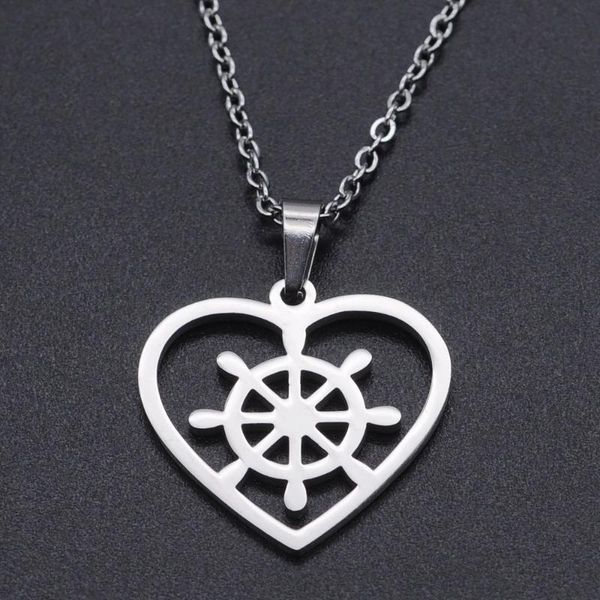 pendant necklaces rudder stainless steel charm necklace for women fashion jewelry accept oem order dainty wholesale, Silver
pendant necklaces rudder stainless steel charm necklace for women fashion jewelry accept oem order dainty wholesale, Silver