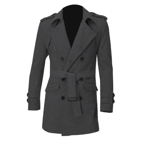 men's wool & blends men epaulets slim fit double breasted belted worsted coat trench winter long jacket overcoat woolen outwear, Black
men's wool & blends men epaulets slim fit double breasted belted worsted coat trench winter long jacket overcoat woolen outwear, Black