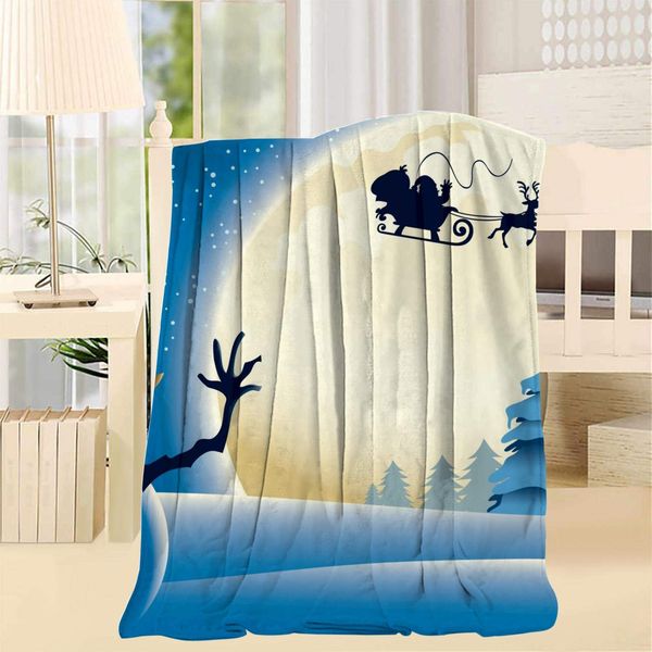 Santa Claus Christmas Sleigh 3D Printing Blanket Throw/Twin Lightweight Soft Microfiber Blankets for Couch Bed Sofa
Santa Claus Christmas Sleigh 3D Printing Blanket Throw/Twin Lightweight Soft Microfiber Blankets for Couch Bed Sofa